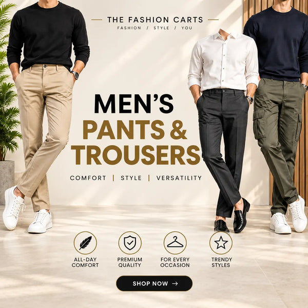 Men's cargo pants, joggers and trousers collection