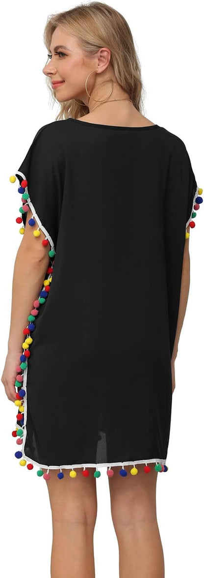Womens Chiffon Swimsuit Cover up Beach Coverups for Swimwear