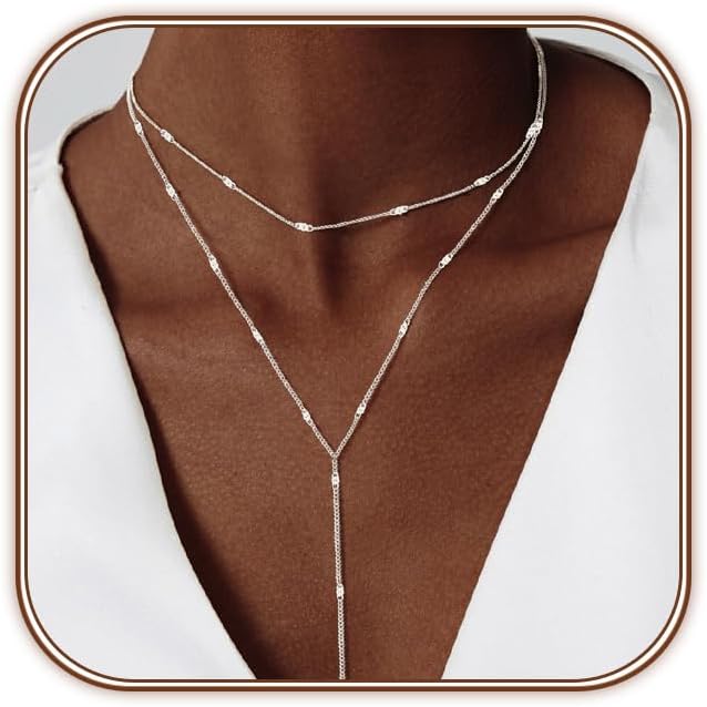 Gold Pearl Y-Shaped Layered Lariat Necklace