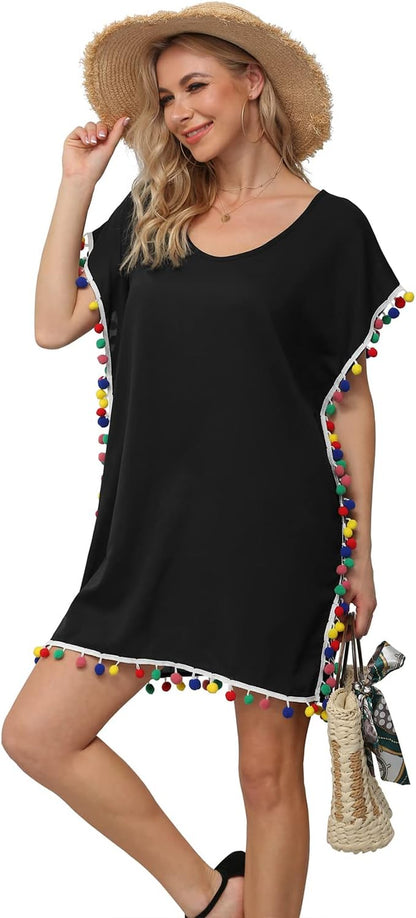 Womens Chiffon Swimsuit Cover up Beach Coverups for Swimwear