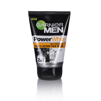 Men Power White Anti-Pollution Double Action Face Wash 100 g