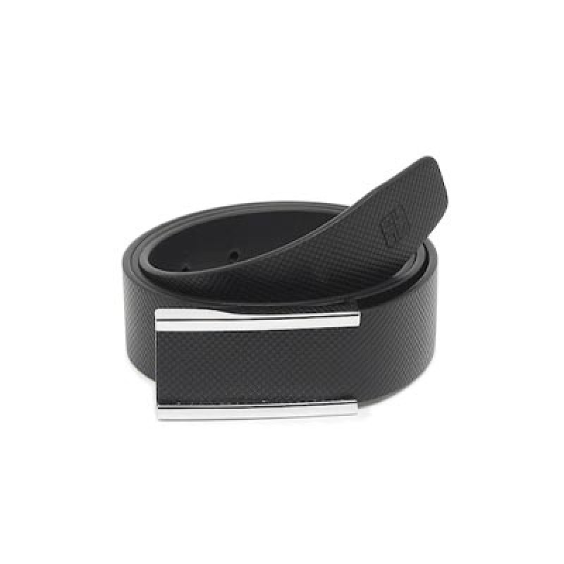 Men Black Leather Belt